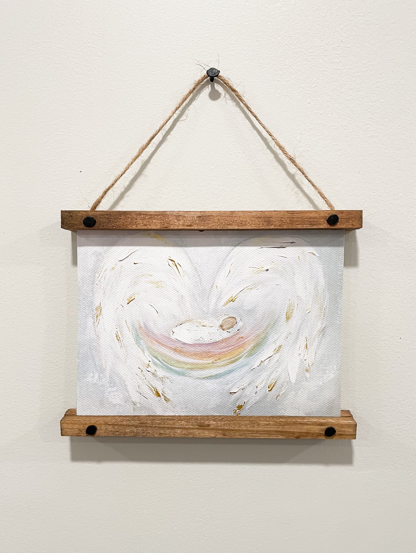 Wood Framed Canvas Ornaments