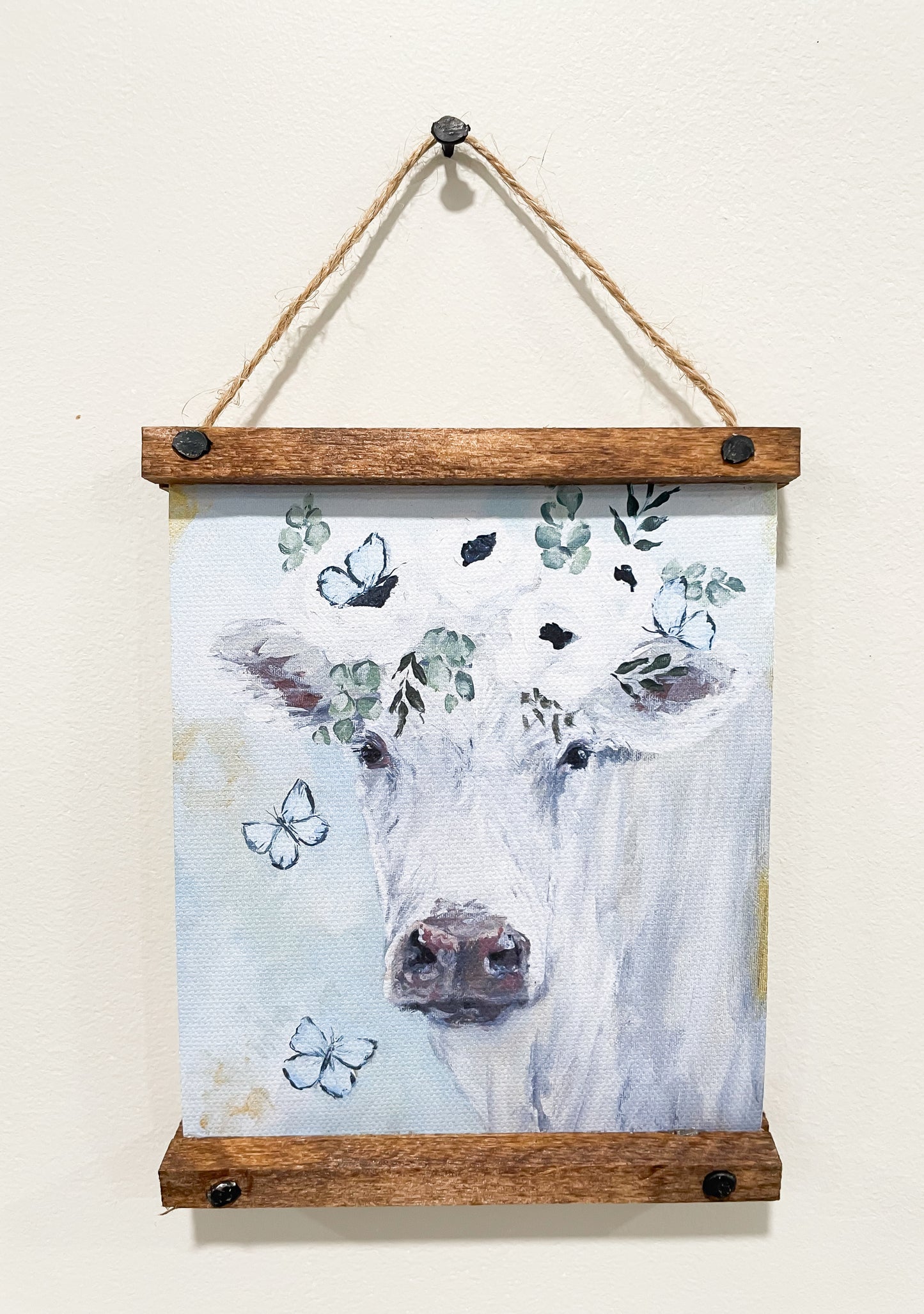 Wood Framed Canvas Ornaments