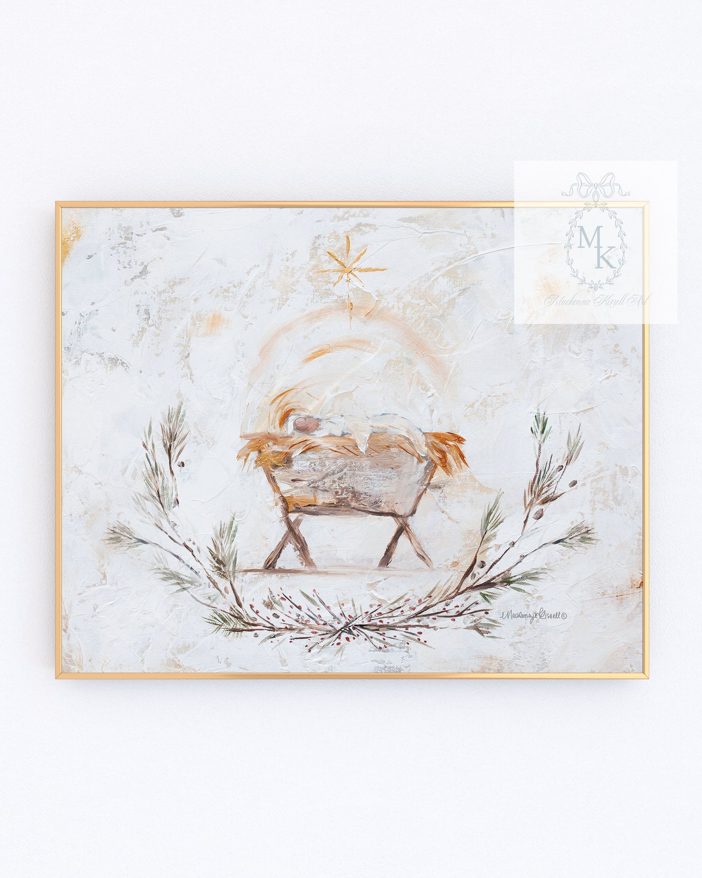 'Away in a Manger' Paper Print