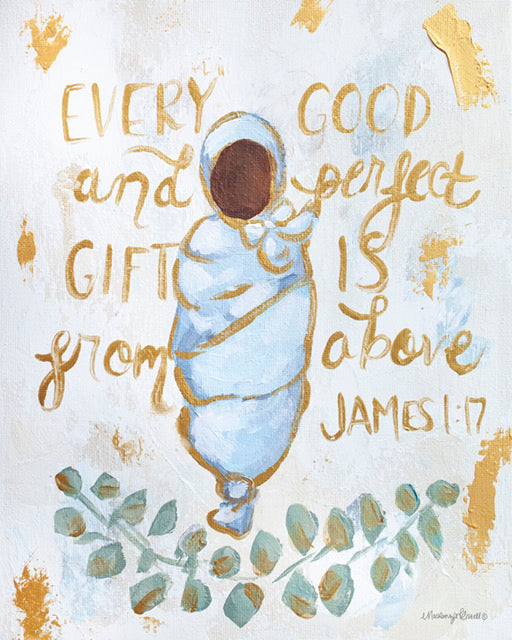 Every Good and Perfect Gift - James 1:17 - Baby - multiple options - Paper print