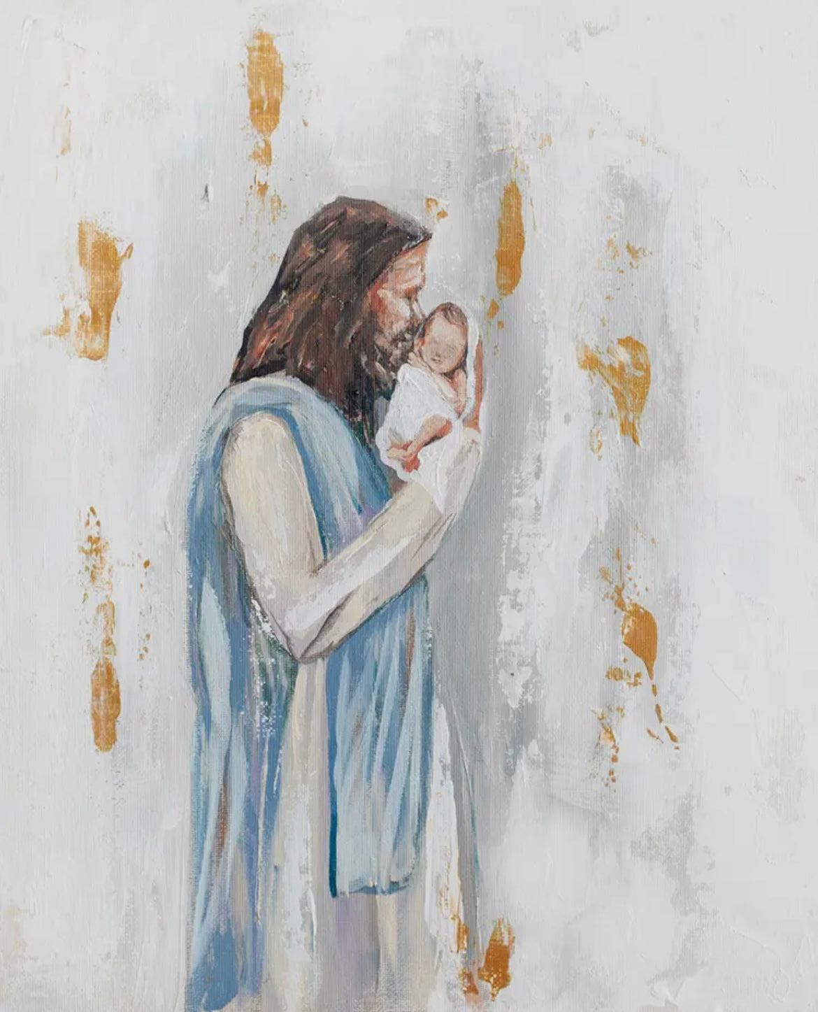 'I Knew You' Jesus and Baby Paper Print