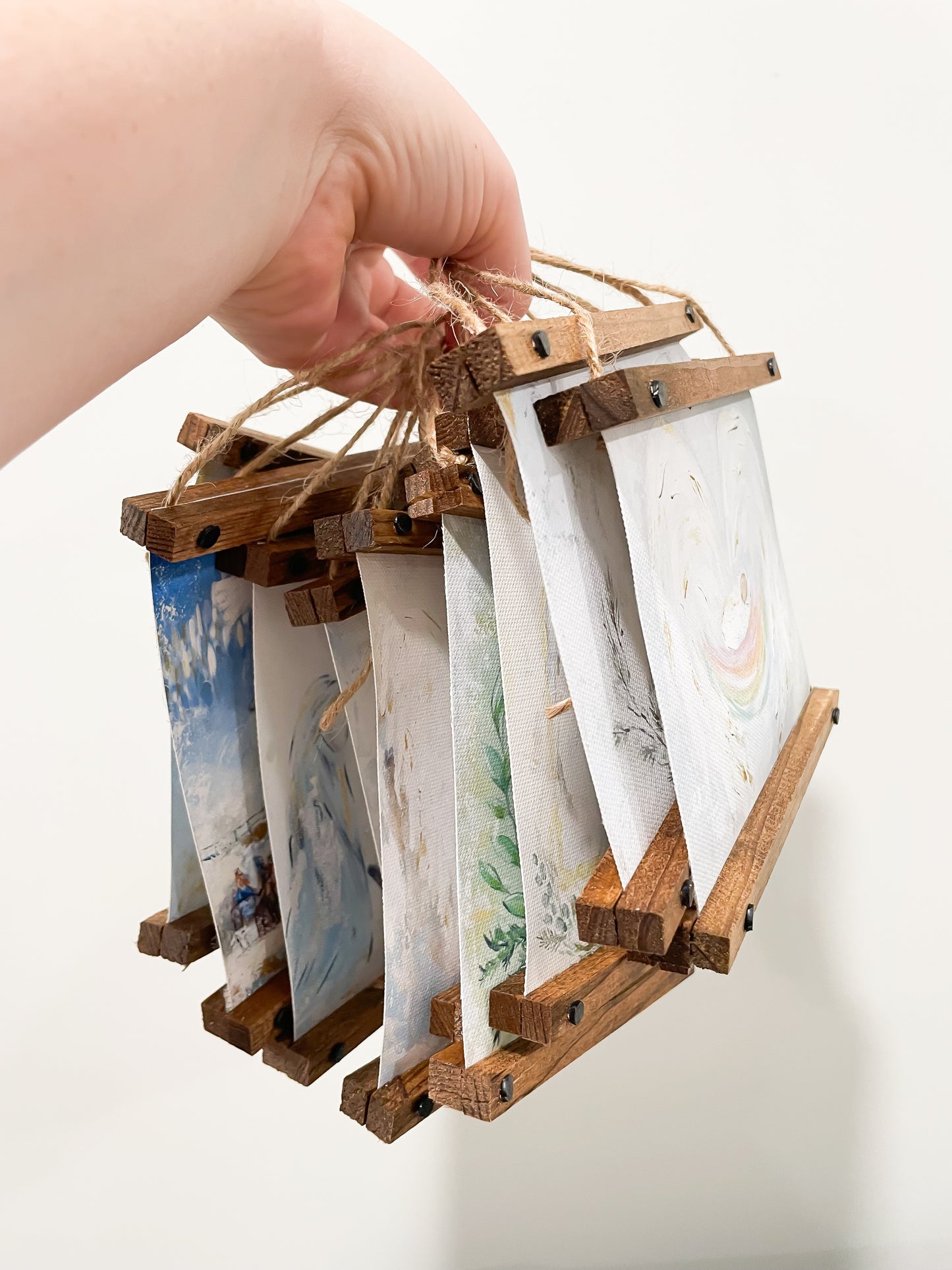 Wood Framed Canvas Ornaments
