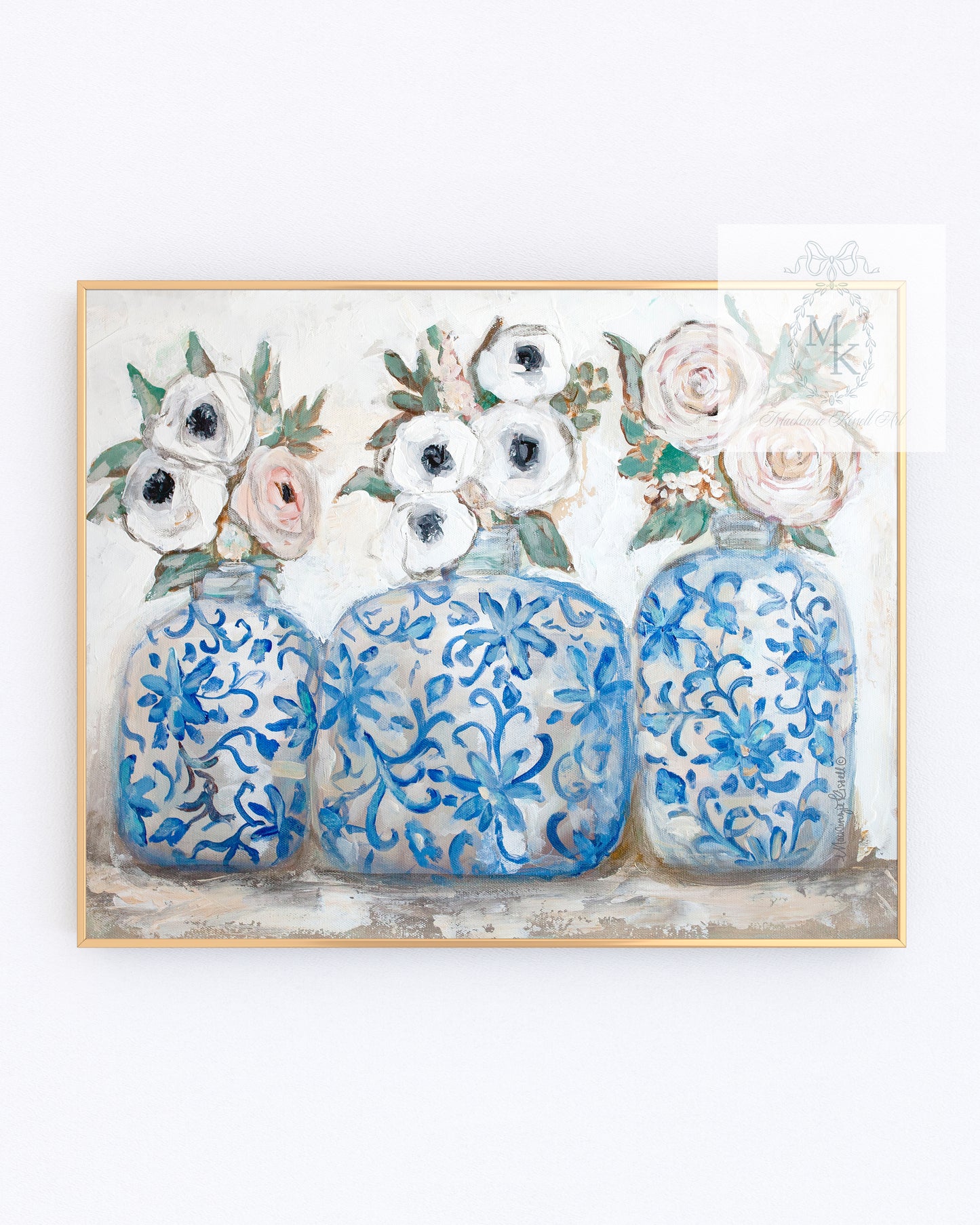 'Floral Trio' Paper Print