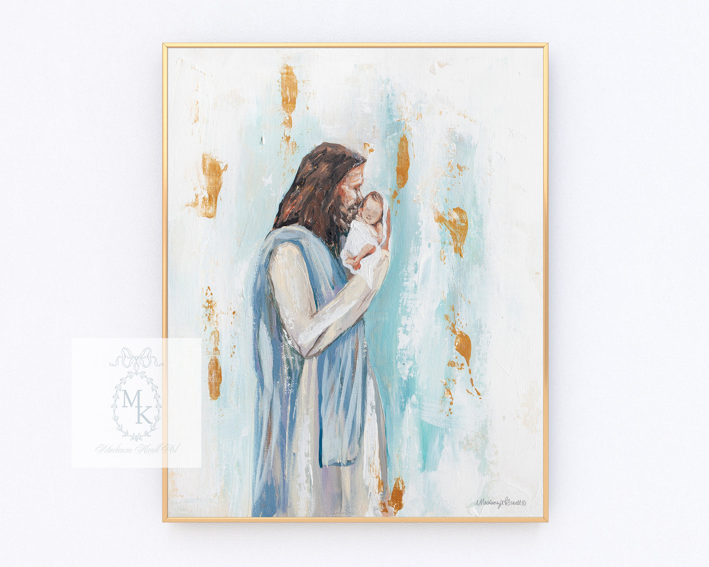 ‘I Knew You’ Jesus and Baby BLUE | Digital Download Printable Wall Art | Instant Download
