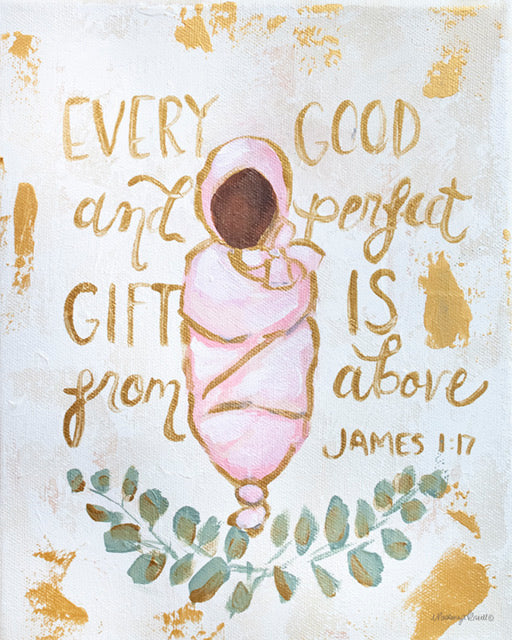 ‘Every Good and Perfect Gift’ James 1:17 Baby Paper Print 4