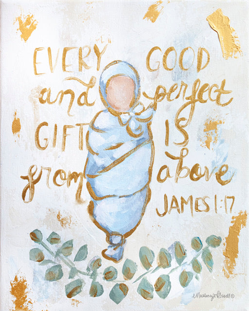 ‘Every Good and Perfect Gift’ James 1:17 Baby Paper Print 3
