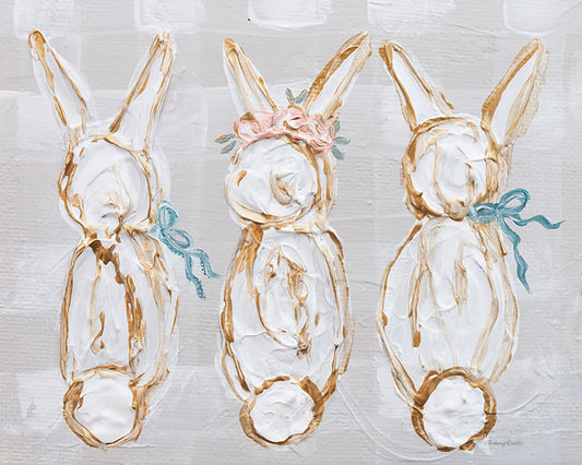 Bunny Trio Easter Paper Print
