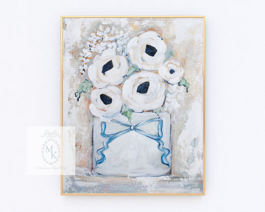 'Cottage Floral' Paper Print