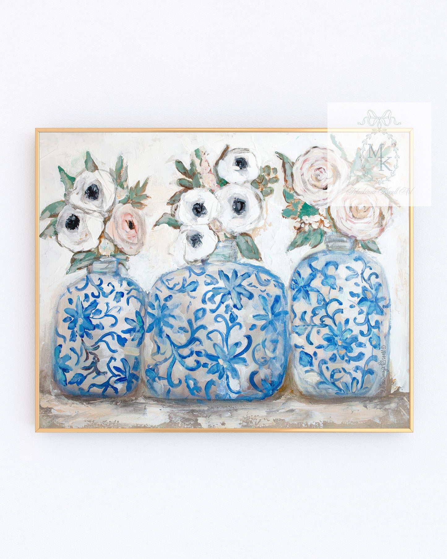 'Floral Trio' Paper Print