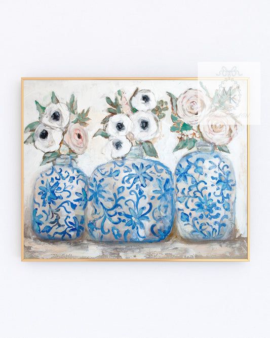 'Floral Trio' Paper Print