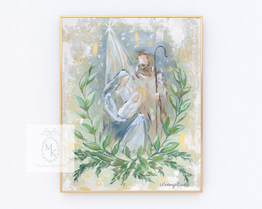 'Modern Nativity' Paper Print