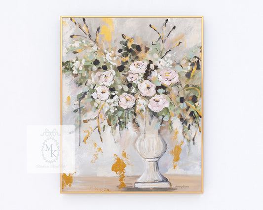 'Soft Floral' Paper Print