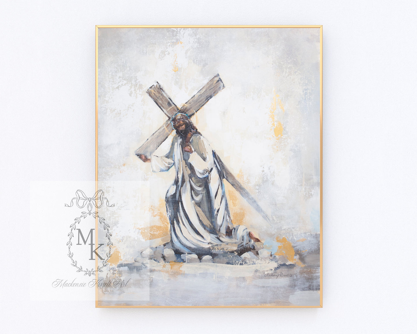 Jesus Carrying the Cross - Easter 2025 Paper print