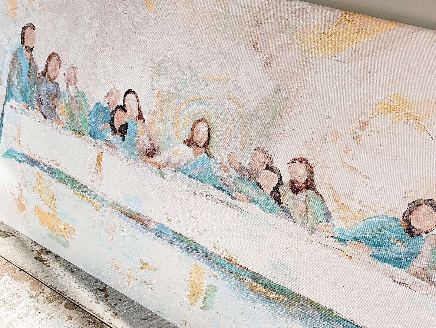 The Last Supper Canvas Wrap Print with Mirrored Edges