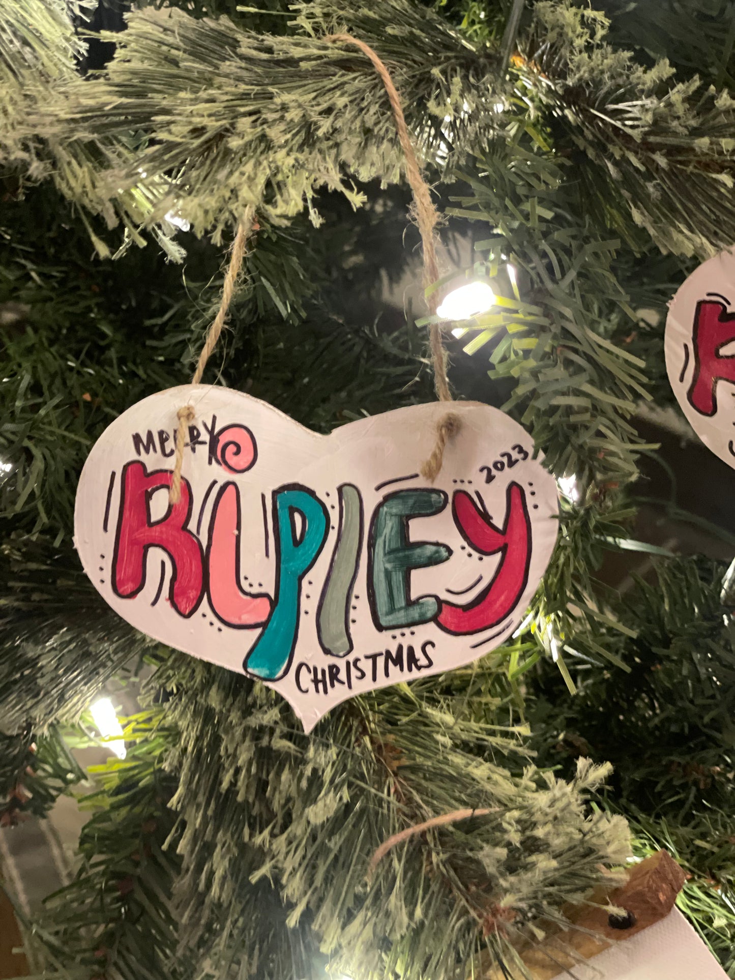 Ripley Handpainted Christmas Ornament