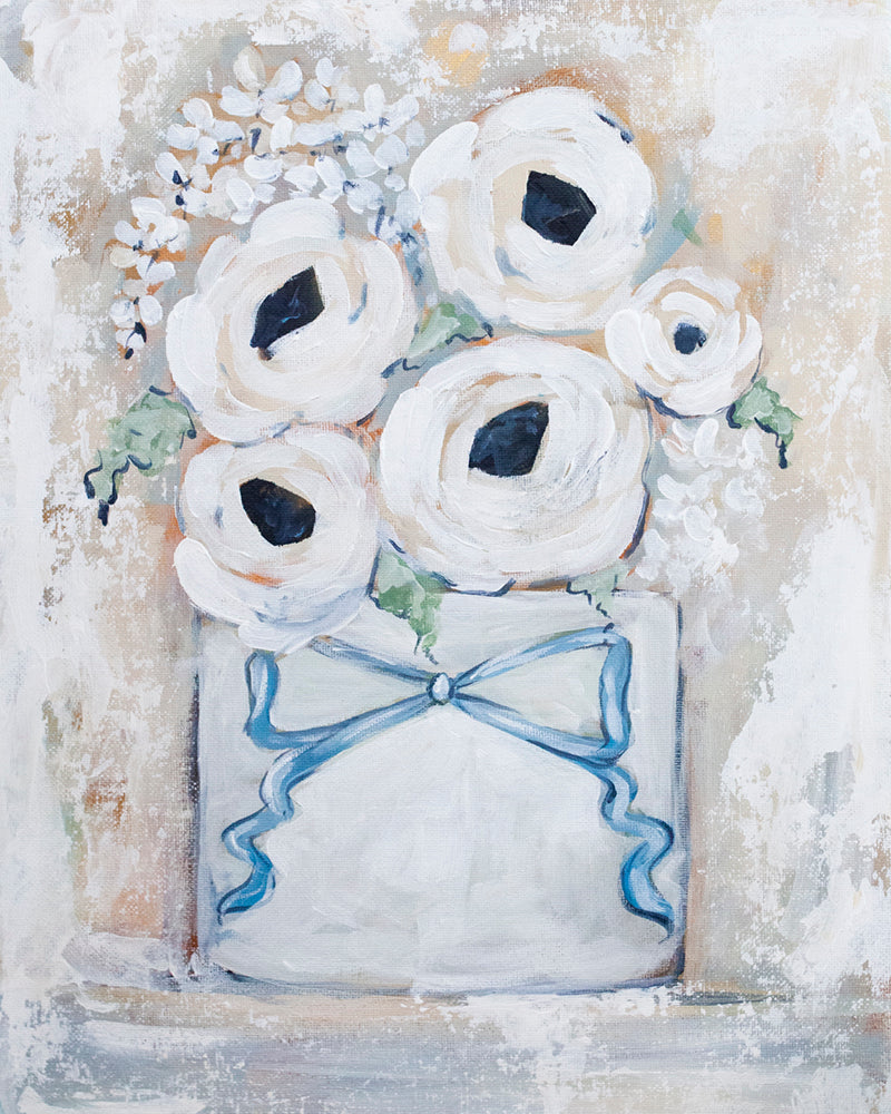 Cottage Floral Paper Print