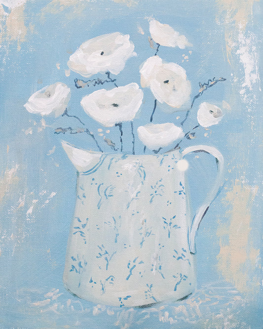 Cottage Pitcher Paper Print
