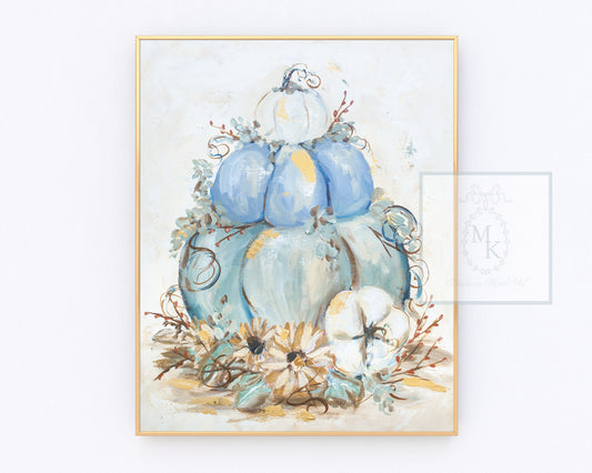 Pumpkin Stack | Digital Download Printable Wall Art | Instant Download