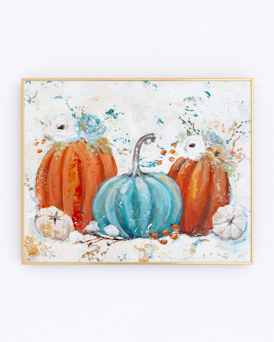 Pumpkin Trio | Digital Download Printable Wall Art | Instant Download