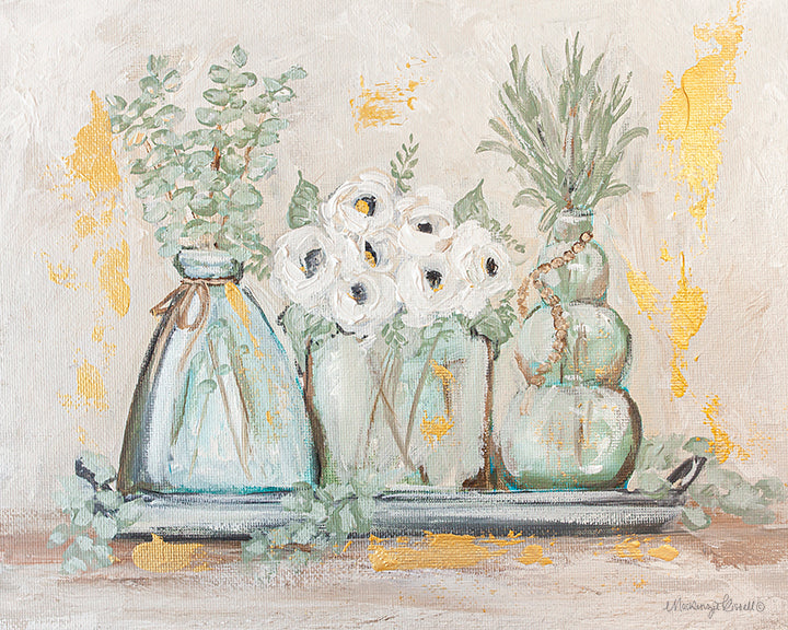 "Glass Floral Trio" Paper Print
