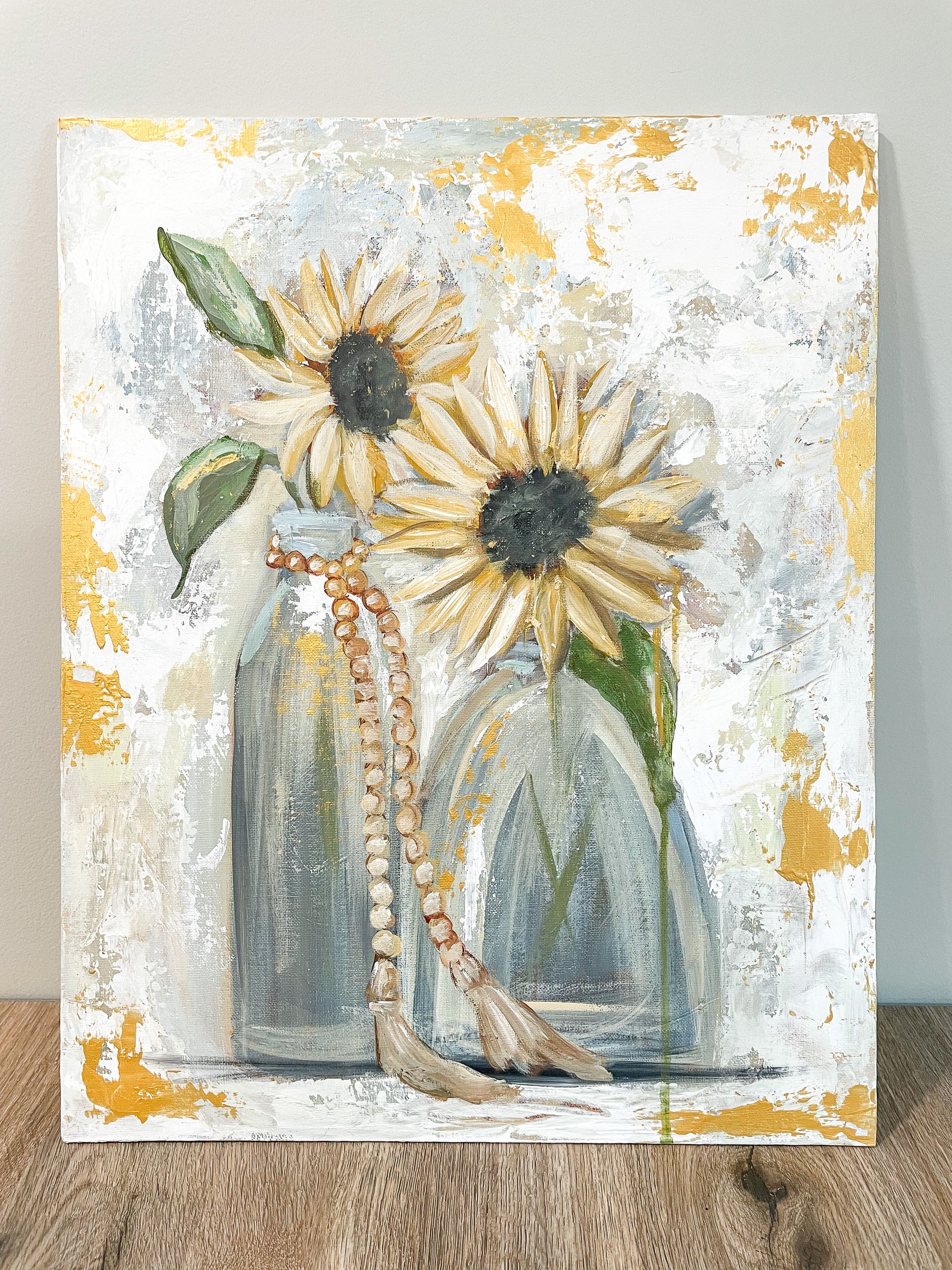 ORIGINAL Look on the Bright Side 16x20 Canvas Panel RTS – Mackenzie  Kissell Art