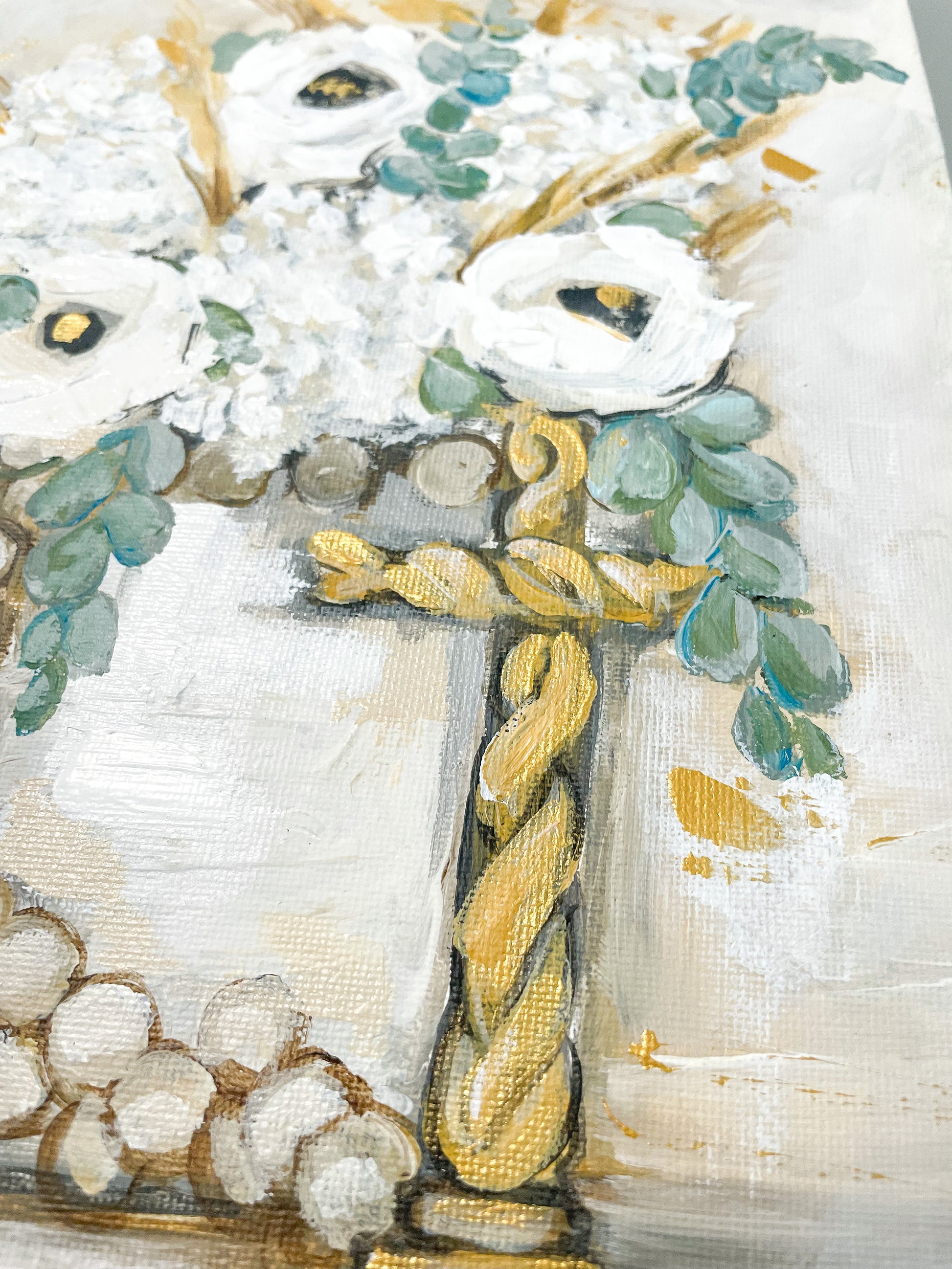 ORIGINAL Cream Blessings 8x10 Canvas Panel RTS – Mackenzie Kissell Art