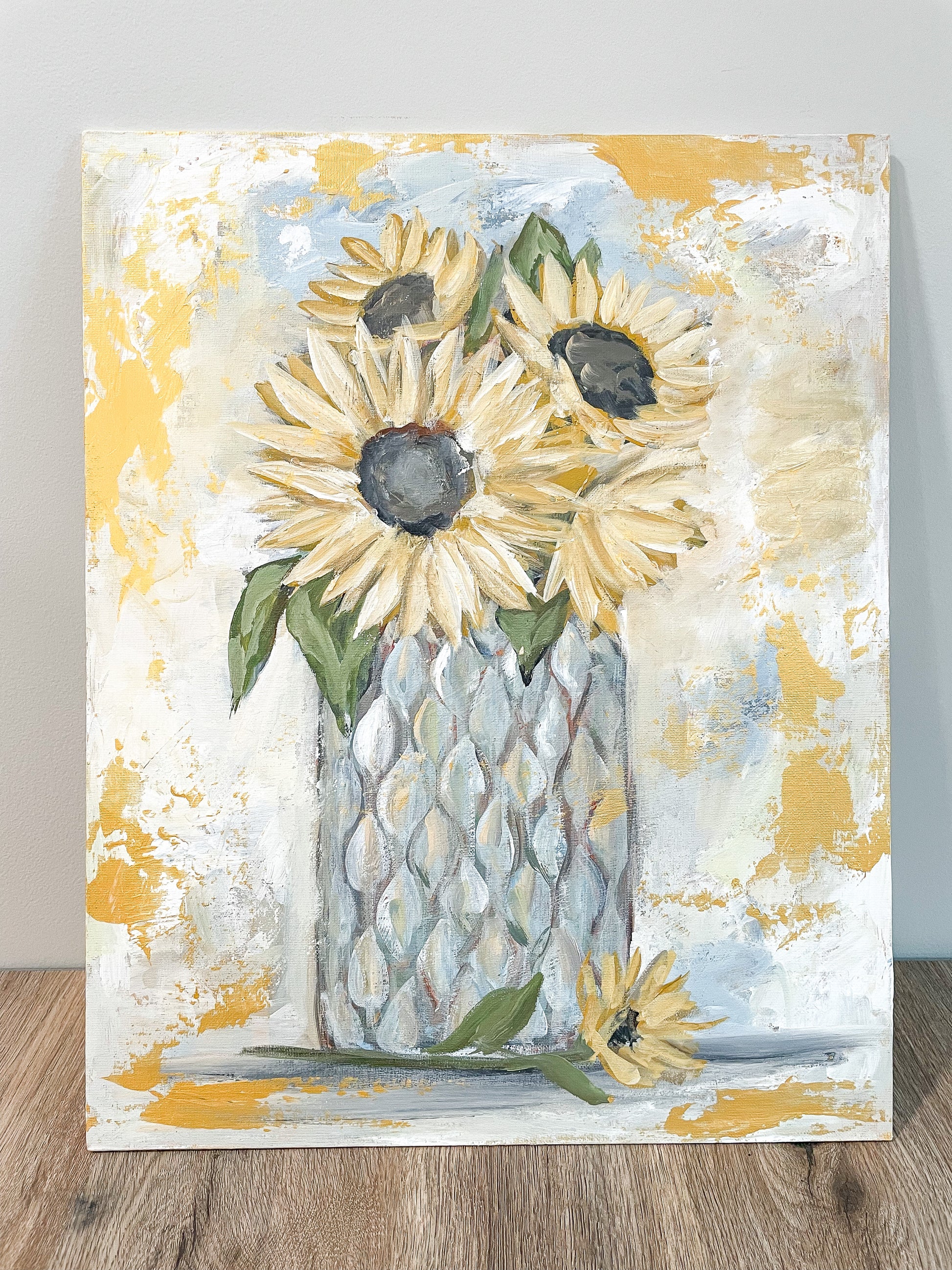 ORIGINAL Let the Sunshine In 16x20 Canvas Panel RTS – Mackenzie Kissell  Art