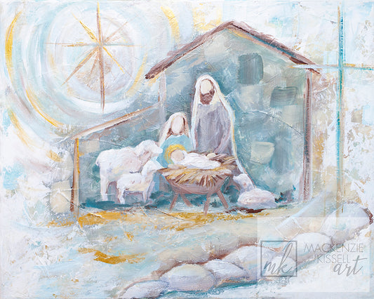 '2020 Christmas Nativity' Paper Print